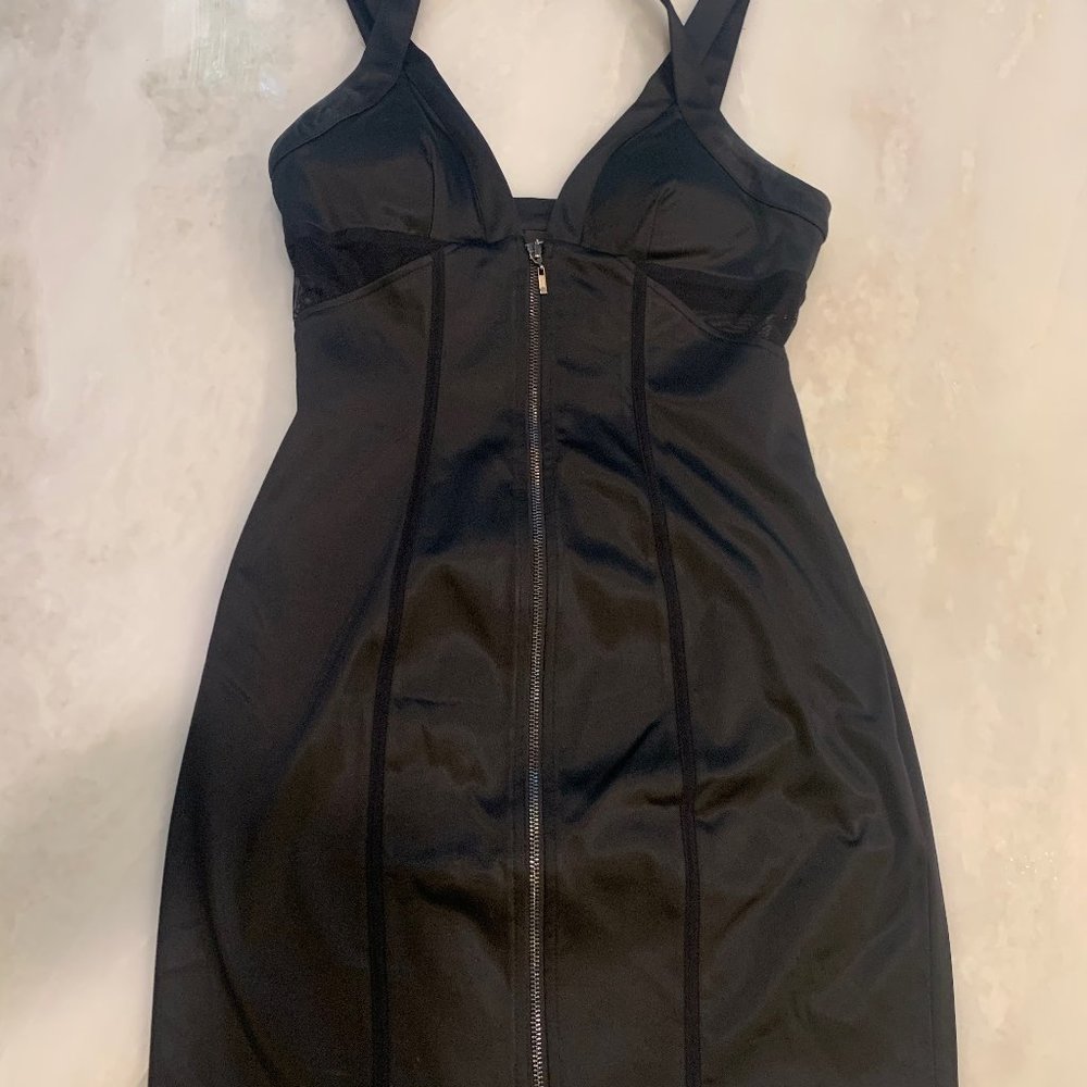 Sexy Bebe Black Dress with Mesh Panels